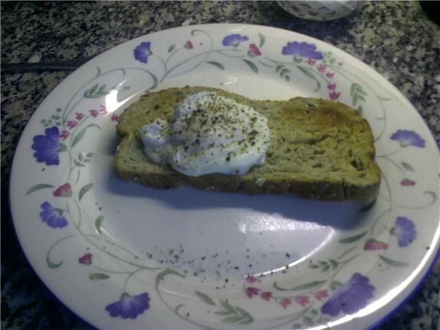 Jim's Poached Egg on toast
