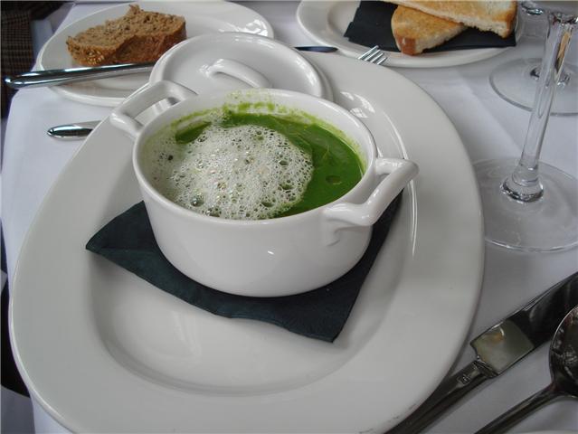 Pea soup at Complete Angler