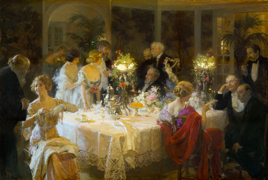 Jules Alexandre Grun / The End of Dinner