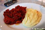 Caf? Carluccios  meat loaf and mash